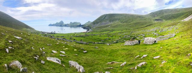St Kilda, looking towards Village Bay. Credit David Gifford