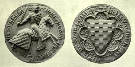 The seal of John de Warenne, 6th Earl of Surrey