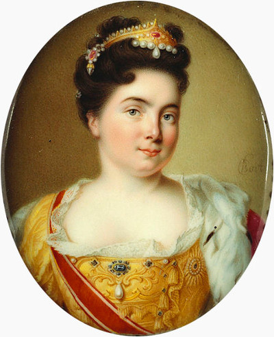 Catherine I of Russia, enamel by Charles Boit