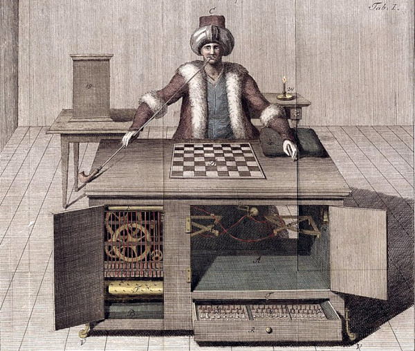 The Mechanical Turk, chess-playing (fake) automaton
