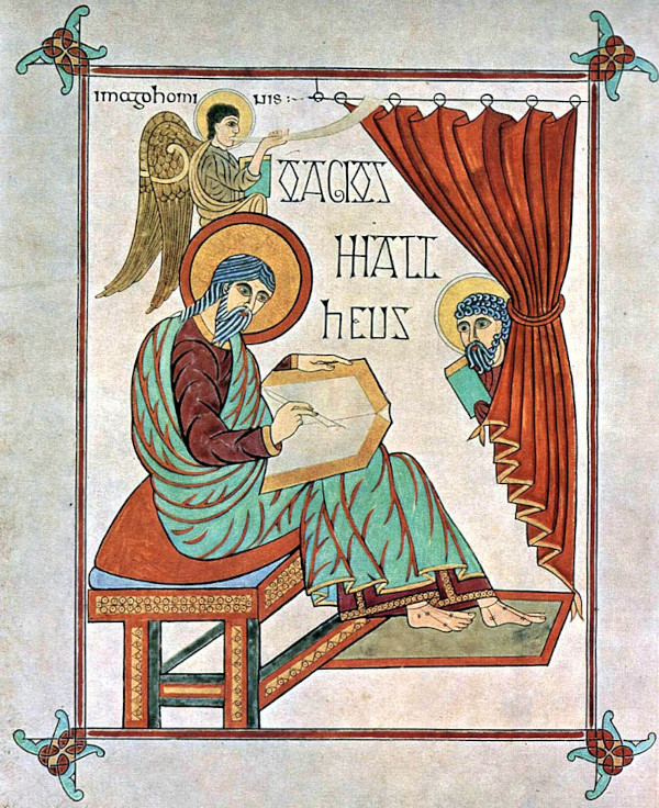 St Matthew from the Lindisfarne Gospels