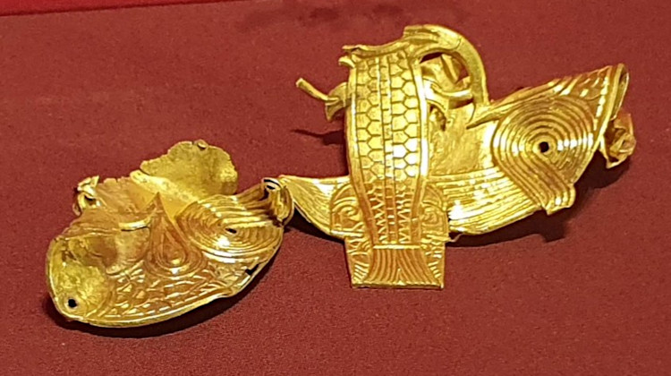 Crumpled gold decoration from the Staffordshire Hoard