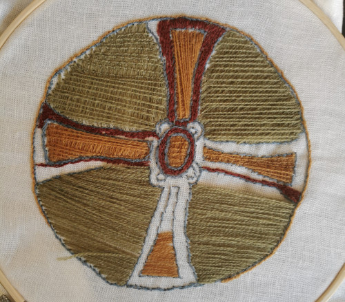 Embroidery by the author, MJ Porter