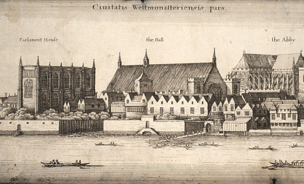 Two Views of Westminster by Wenceslaus Hollar