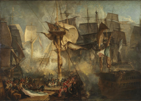 The Battle of Trafalgar, as seen from the from the Mizen Starboard Shrouds of the Victory 