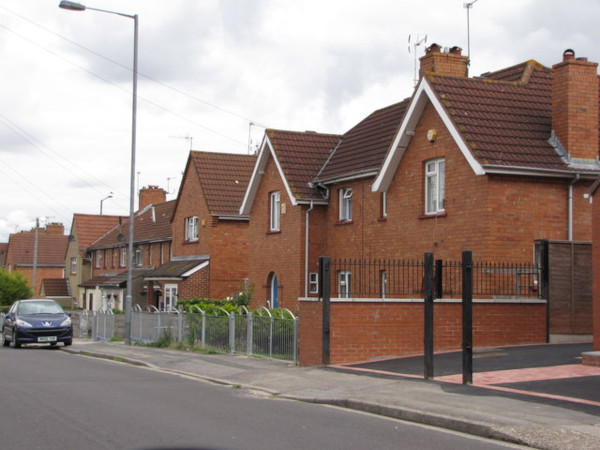 Typical 1930s housing, Newquay Road, Knowle West, Bristol
