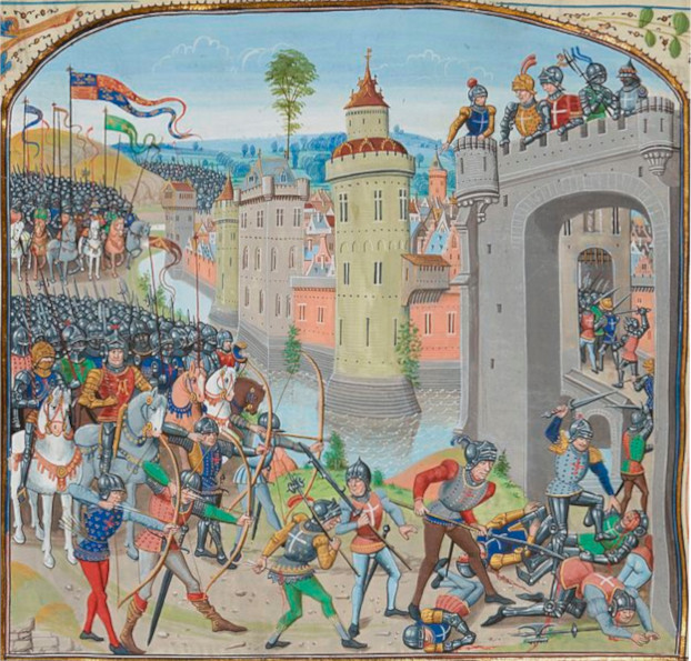 The taking of Caen, 1346
