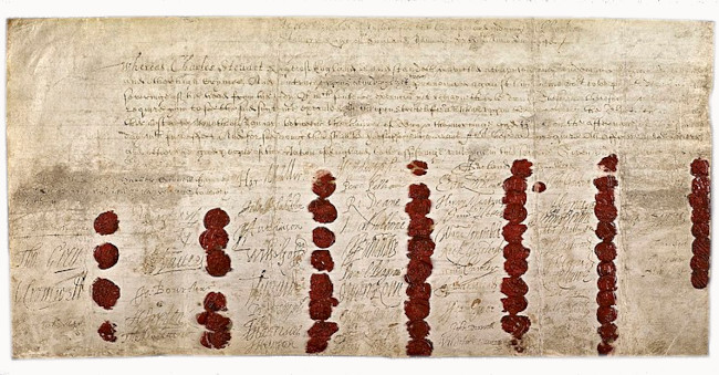 Death warrant of Charles I