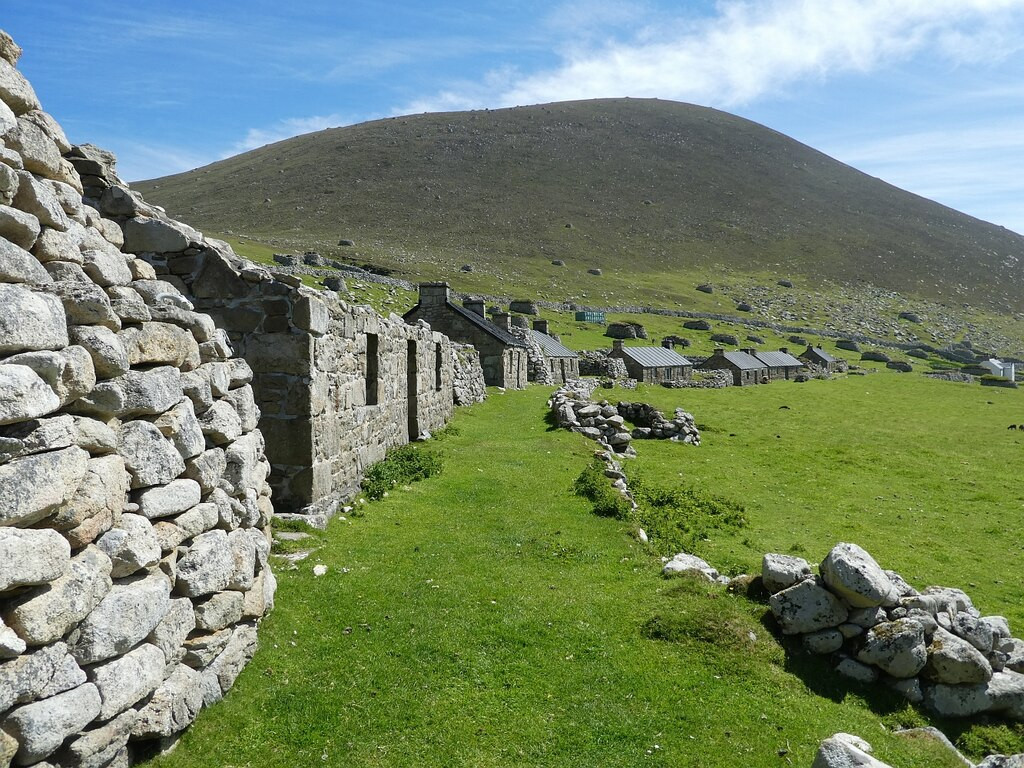 St Kilda, Hirta, Village Street, view eastwards