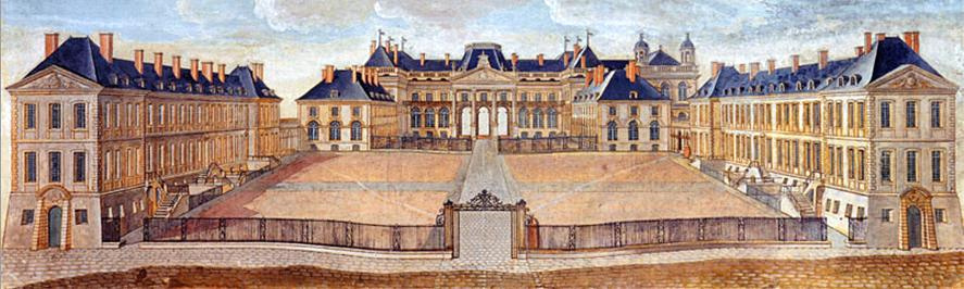18th-century drawing or painting of the Château de Lunéville, Lorraine