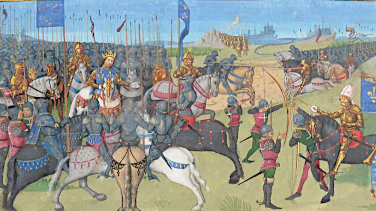 Philip II at the Battle of Bouvines