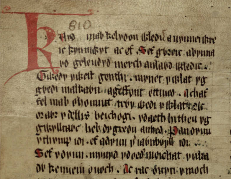 The opening of the tale of Culhwch and Olwen