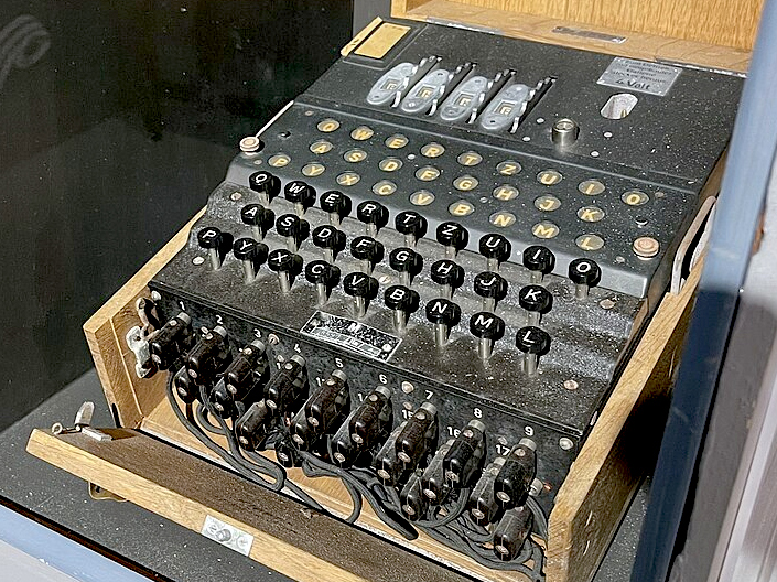 German four-rotor Enigma cypher machine