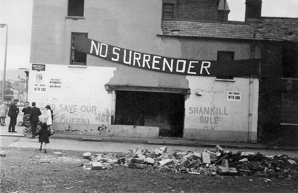 The Shankill Road, Belfast, during the Troubles