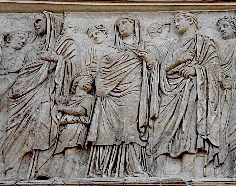 South side of the Ara Pacis Augustae, Rome