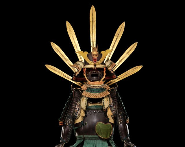 Suit of armour and helmet