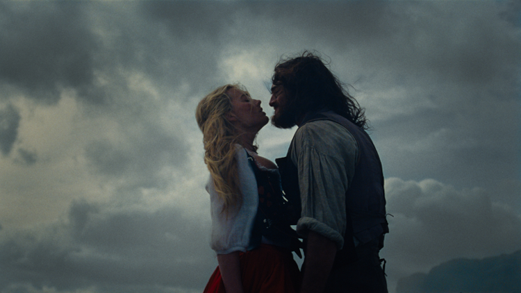 Margot Robbie as Catherine Earnshaw and Jacob Elordi as Heathcliff in "Wuthering Heights"
