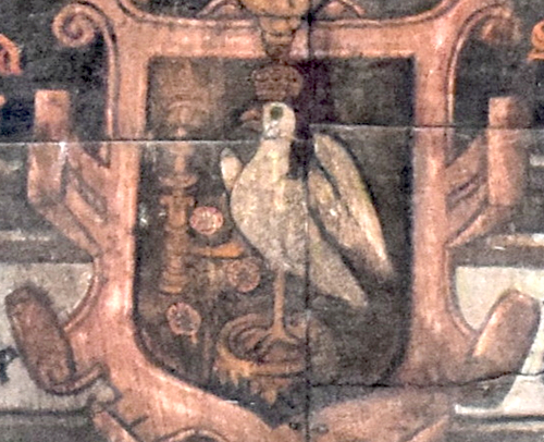 Silver falcon badge of Anne Boleyn
