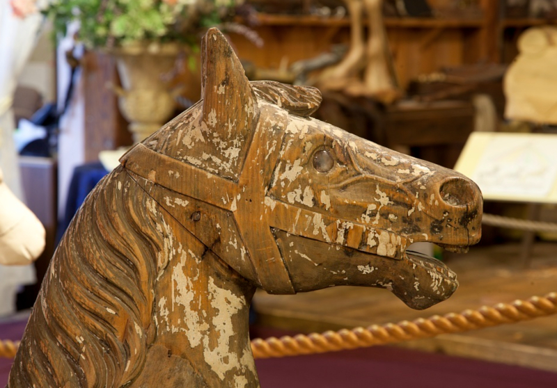 Carousel horse's head
