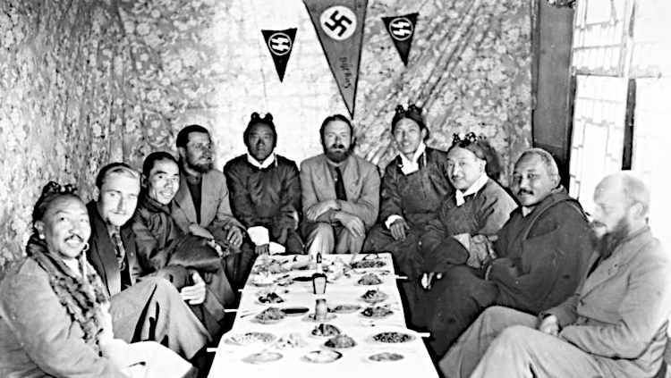 Tibet expedition, reception for dignitaries