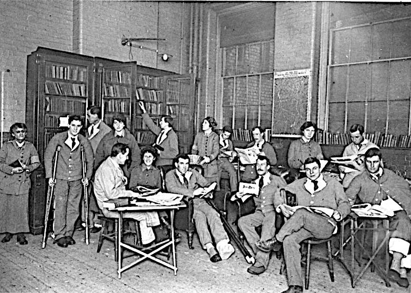 The library at Endell Street Military Hospital