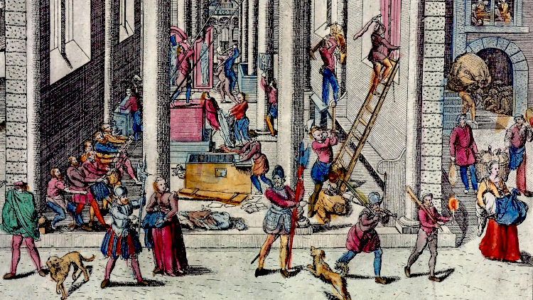 The destruction in the Cathedral of Our Lady in Antwerp, the signature event of the Beeldenstorm