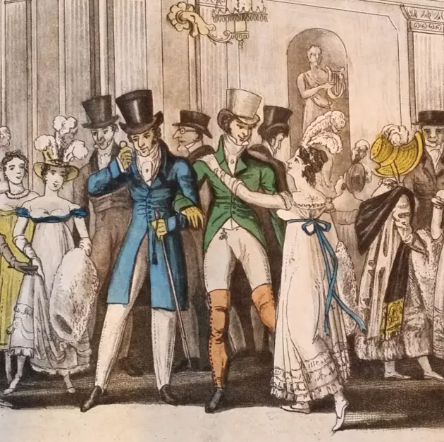 Real Life in London – Drury Lane Theatre, Tom Dashall, 1821 (author’s collection)