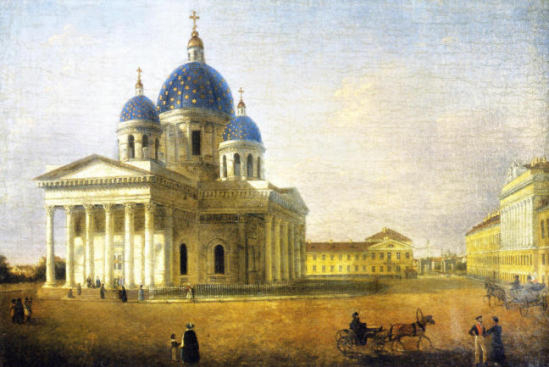 Photolitograph of Trinity-Izmailovsky Cathedral