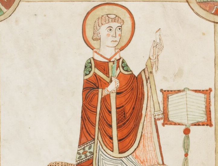 Bede writing his Ecclesiastical History of the English People