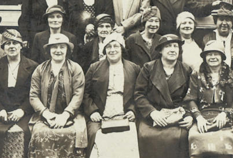 Bethnal Green women with the older Kate Thompson, centre