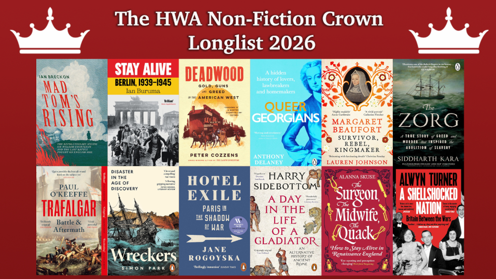 The 2026 HWA Non-fiction Crown longlist