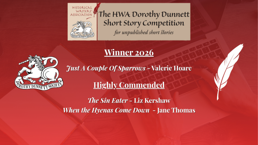 The HWA Dorothy Dunnett Short Story Competition 2026 winner and highly commended